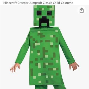 Minecraft creeper costume 7-8 yr olds